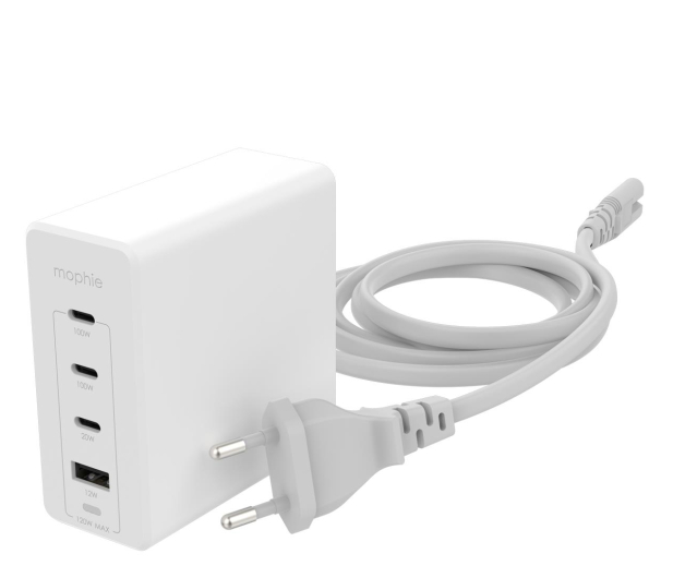 Mophie GaN speedport 120W 3xUSB-C 1xUSB-A (biała) IM120GAN - 1101582 - zdjęcie
